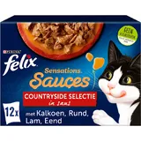 Felix ® Sensations Sauces Countryside Selectie Kattenvoer 12-pack