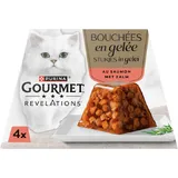 Gourmet Revelations stukjes in gelei met zalm 4-pack