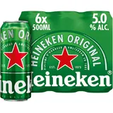 Heineken Premium Pilsener Bier Blik 6 x 500ml
