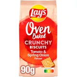 Lays Lay's Oven baked crunchy biscuits tomato onion