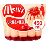 Mona Griesmeelpudding met rode bessensaus