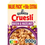 Quaker Cruesli raisin & hazelnut value pack