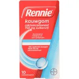Rennie Kauwgom calciumcarbonaat suikervrij