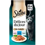 Sheba Délices in saus tonijn & kabeljauw 6-pack