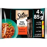 Sheba Mini filets traiteur selectie in saus 4-pack