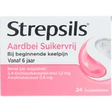 Strepsils Aardbei suikervrij zuigtabletten