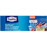 Toppits Safeloc diepvrieszakken 1 liter