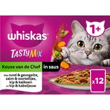 Whiskas Tasty mix keuze van de chef in saus 12-pack