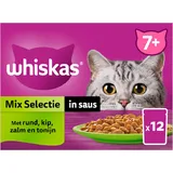 Whiskas 7+ Mix selectie in saus 12-pack