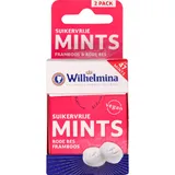 Wilhelmina Suikervrije mints framboos rode bes 2-pack