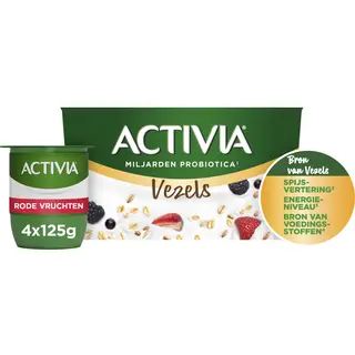 Activia Yoghurt vezels rode vruchten