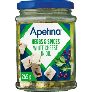 Apetina witte kaasblokjes in olie