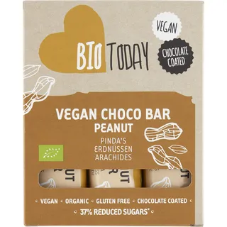 Bio Today Vegan choco bar pinda's