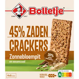 Bolletje 45% zaden crackers zonnebloempit