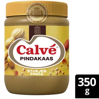 Calve Pindakaas stukjes pinda