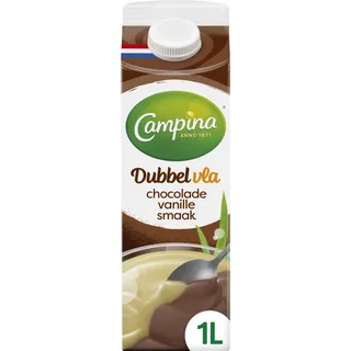 Campina Dubbelvla chocolade vanille smaak