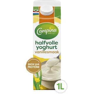 Campina Halfvolle yoghurt vanillesmaak