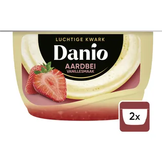Danio Luchtige kwark aardbei vanille