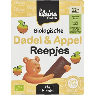 De Kleine Keuken Biologische dadel & appel reepjes