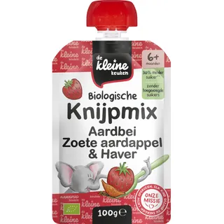 De Kleine Keuken Knijpmix aardbei zoete aardappel