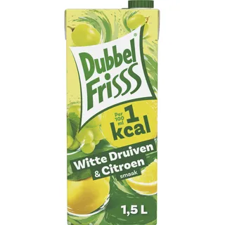 DubbelFrisss 1kcal Witte druiven & citroen