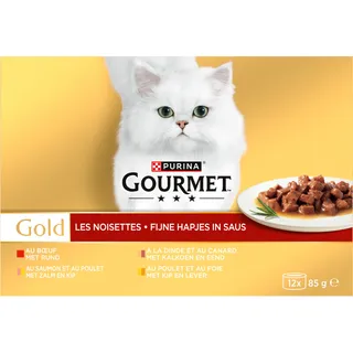 Gourmet Gold fijne hapjes met rund kalkoen zalm