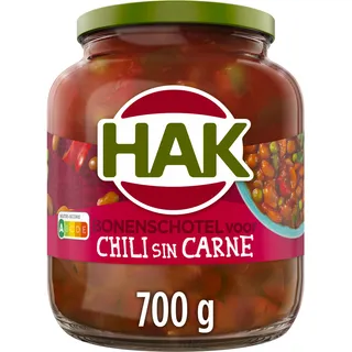 Hak Bonenschotel voor chili sin carne
