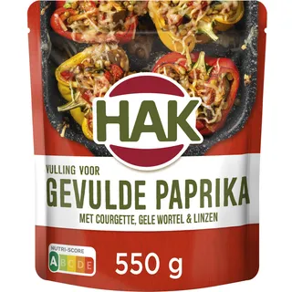 Hak Uit de oven gevulde paprika