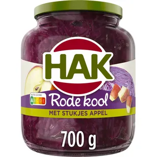 Hak Rode kool met stukjes appel