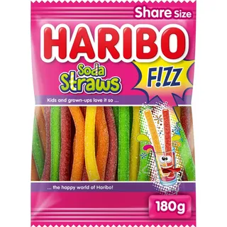 Haribo Soda straws f!zz zuur