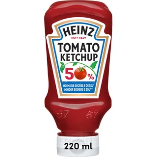Heinz Tomato ketchup 50% minder suikers & zout