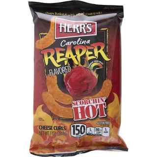 Herr's Carolina reaper scorcin hot cheese curls