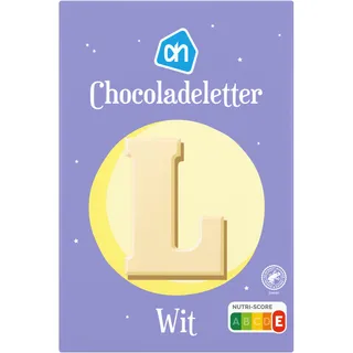 Huismerk Chocoladeletter wit