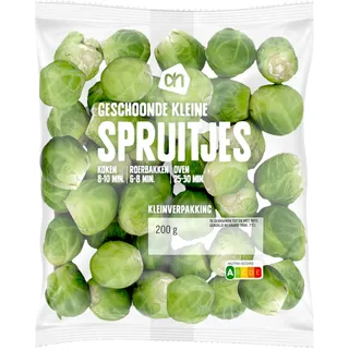 Huismerk Geschoonde kleine spruitjes