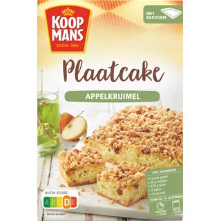 Koopmans Plaatcake appelkruimel