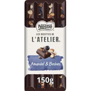 L'Atelier Pure chocoladereep amandel & bosbes