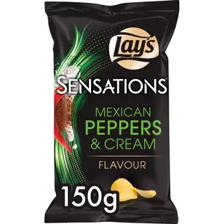 Lays Sensations Mexican peppers & cream