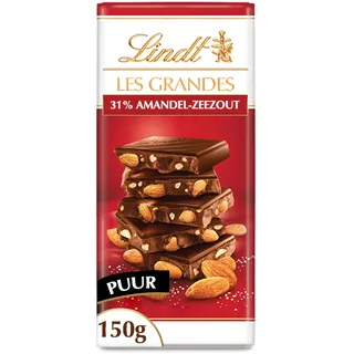 Lindt Les grandes pure chocolade amandel zout