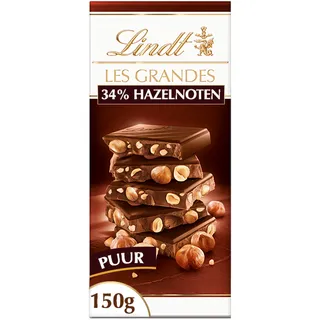 Lindt Les grandes pure chocolade hazelnoot