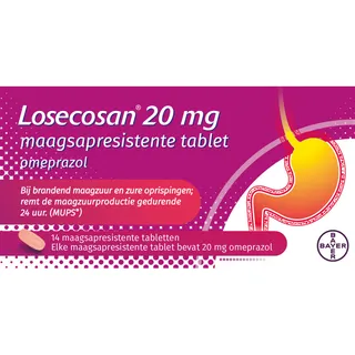 Losecosan Maagsapresistente tablet omeprazol 20mg