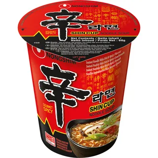 NongShim Shincup noodle soup gourmet spicy