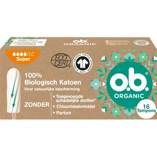 O.B. Organic cotton tampons super