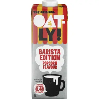Oatly Barista popcorn