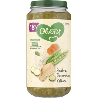 Olvarit 18+ Maanden Risotto Doperwten Kalkoen
