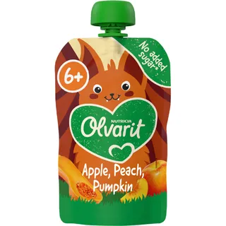 Olvarit Knijpfruit apple, peach, pumpkin