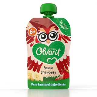 Olvarit Knijpfruit banana, strawberry