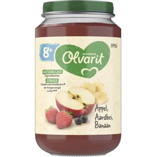 Olvarit 8+ mnd appel aardbei banaan