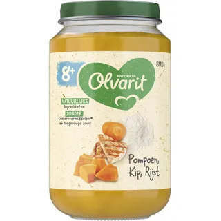Olvarit 8+ Maanden Pompoen Kip Rijst