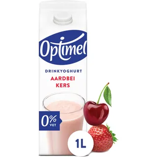 Optimel Drink aardbei-kers 0% vet