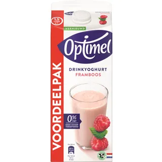 Optimel Drinkyoghurt framboos voordeelpak
